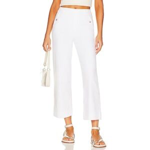 SPANX Stretch Twill Cropped Wide Leg Pant in Bright White